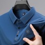 Nueva camisa de manga corta informal de negocios para hombre con insig