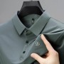 Nueva camisa de manga corta informal de negocios para hombre con insig