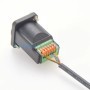 Adaptador de bloque de terminales de 6 pines, montaje en Panel hembra 