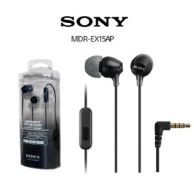 Auriculares Sony MDR-EX15AP 100 originales con micrófono para teléfono