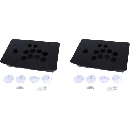 rieder 2 carcasas de panel acrílico Arcade Joystick para máquinas tragamonedas Arcade, DIY, se puede instalar el botón de