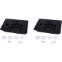 rieder 2 carcasas de panel acrílico Arcade Joystick para máquinas tragamonedas Arcade, DIY, se puede instalar el botón de