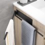 OETAMS Toallero Sin Taladro Baño Giratorio 180°, 304 Acero Inoxidable Toallero de Baño Adhesivo, Toalleros de Baño Pared Plata