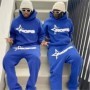 Sudaderas con capucha Y2K para hombre, sudaderas holgadas con estampad
