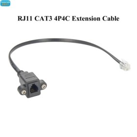Cable de extensión convertidor RJ11 RJ10 RJ9 4P4C macho a hembra monta