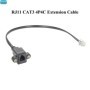 Cable de extensión convertidor RJ11 RJ10 RJ9 4P4C macho a hembra monta