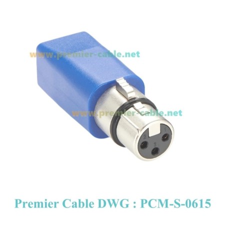 DMX512 conector XLR hembra de 3 pines a hembra RJ45 Ethernet a XLR Cab