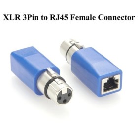 DMX512 conector XLR hembra de 3 pines a hembra RJ45 Ethernet a XLR Cab