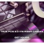 LINKUP - AVA5 Cable elevador PCIe 5.0 | Listo para RTX5090 RX9070 GPU | x16 128GB/s Velocidad | Compatible con PCIE 4.0 y