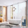 Toallero de Pie de Bambú Triple, Soporte de Toallas Múltiple para Baño de Bambú con 3 Brazos para Colgar Toallas, Ideal para el