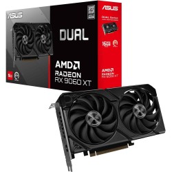 ASUS Dual Radeon RX 9060 XT - Tarjeta gráfica (PCIe 5.0, 16 GB GDDR6, HDMI 2.1b, DisplayPort 2.1a, diseño de 2,5 Ranuras, diseño ASUS Dual Radeon RX 9060 XT - Tarjeta gráfica (PCIe 5.0, 16 GB GDDR6, HDMI 2.1b, DisplayPort 2.1a, diseño de 2,5 Ranuras, diseño