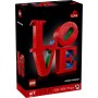 LEGO Art Love Maqueta 3D para Construir para Adultos, Regalo para Parejas en San Valentín o Día de la Madre, Letras de