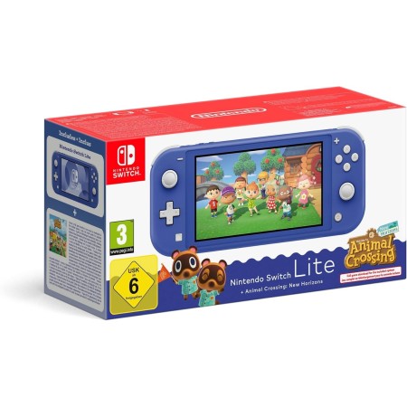 Nintendo Switch Lite Blue + Animal Crossing New Horizons