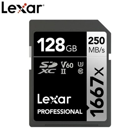 Tarjeta SD Lexar Clase 10 V10 V30 V60 V90 U3 UHS-II 32GB 64GB 128GB 25