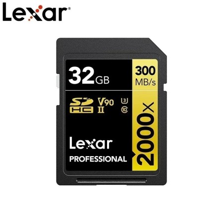 Tarjeta SD Lexar Clase 10 V10 V30 V60 V90 U3 UHS-II 32GB 64GB 128GB 25