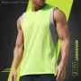 Camiseta sin mangas de secado rápido para hombre, camisa informal holg