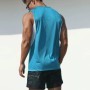 Camiseta sin mangas de secado rápido para hombre, camisa informal holg