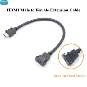 Montaje en Panel a presión HDMI 2,0 Cable de extensión macho a hembra 