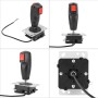 rongweiwang 8 Way Flight Joystick Flight Joystick for Pc Joystick with Trigger for Arcad Video Game for Arcade Game