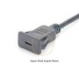 Cable de montaje empotrado cuadrado USB tipo C 3,1, 10Gbps, USB C mach