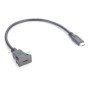 Cable de montaje empotrado cuadrado USB tipo C 3,1, 10Gbps, USB C mach