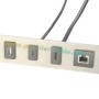 Cable de montaje empotrado cuadrado USB tipo C 3,1, 10Gbps, USB C mach