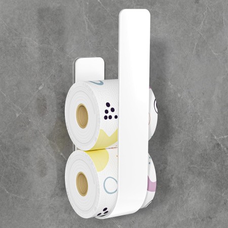 XILIMOR Portarrollos Papel Higienico Negro, Soporte Papel Higienico, Portarrollos de Papel Higiénico de Repuesto 3 Rollos,
