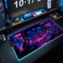 Alfombrilla de ratón negra Asus Rgb Gaming Mause Mat alfombrillas de A