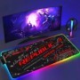 Alfombrilla de ratón negra Asus Rgb Gaming Mause Mat alfombrillas de A