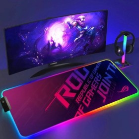 Alfombrilla de ratón negra Asus Rgb Gaming Mause Mat alfombrillas de A