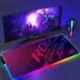 Alfombrilla de ratón negra Asus Rgb Gaming Mause Mat alfombrillas de A