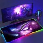 Alfombrilla de ratón negra Asus Rgb Gaming Mause Mat alfombrillas de A