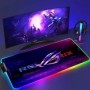 Alfombrilla de ratón negra Asus Rgb Gaming Mause Mat alfombrillas de A