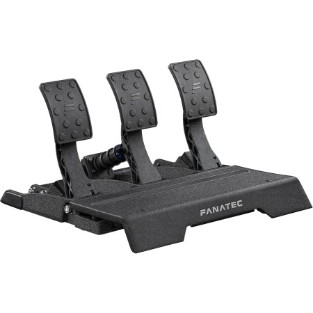 FANATEC CSL Elite Sim Racing Pedales v2 – Juego de tres Pedales (Embrague, Freno, Acelerador), Plug-y-Play, Sensores Hall Sin