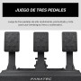 FANATEC CSL Elite Sim Racing Pedales v2 – Juego de tres Pedales (Embrague, Freno, Acelerador), Plug-y-Play, Sensores Hall Sin