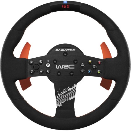 FANATEC CSL Elite Volante de Carreras Licencia Oficial WRC Rally – Recubierto de Alcantara, LED RevStripe, Levas de Cambio