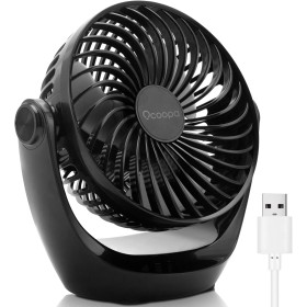 OCOOPA Silent USB Fan, Mini Portable Fans, 3 Speeds Small Powerful Ventoinha Desktop for Office/Home/Travel/Camping