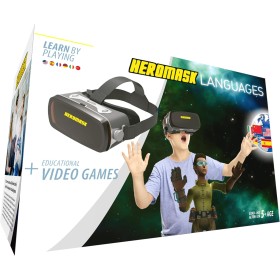 Glasses Virtual Reality Children + Educational Game Languages [ Original Gift ] Learn English, French, etc. Toy Boy and Girl 5 6