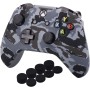 YoRHa Impresión Caucho de Silicona Funda Skin Case Carcasas Piel para Xbox One S/X Mando Controller x 1 (Bruja) Con Agarres para