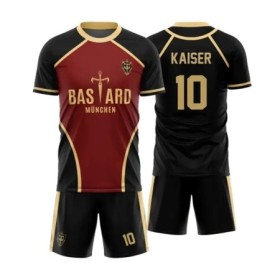 Jersey Futsal patrón Vl Replika Blue Lock Anime Bastard Munich hombres