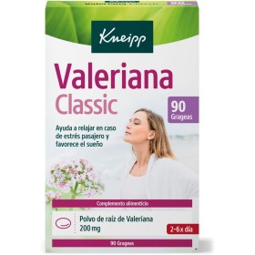Kneipp Valeriana Classic, Ayuda a Relajar en Caso de Estrés y Favorece el Sueño, 90 Grageas