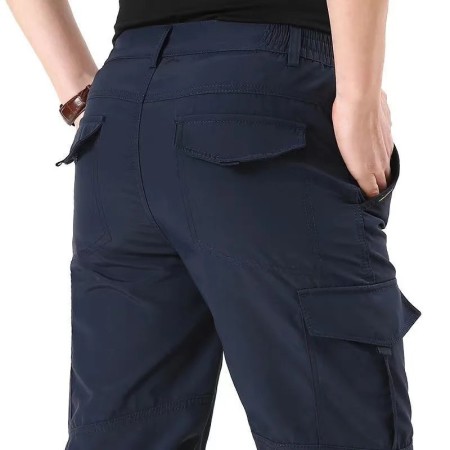 Pantalones Cargo tácticos impermeables para exteriores, pantalones lar