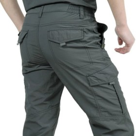 Pantalones Cargo tácticos impermeables para exteriores, pantalones lar
