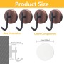 FOGAWA 4 Piezas Gancho Pared Adhesivo, Perchero Pared Madera, Accesorios Baño de Haya Natural, Colgadore Pared Autoadhesivo para