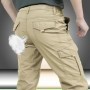 Pantalones Cargo tácticos impermeables para exteriores, pantalones lar