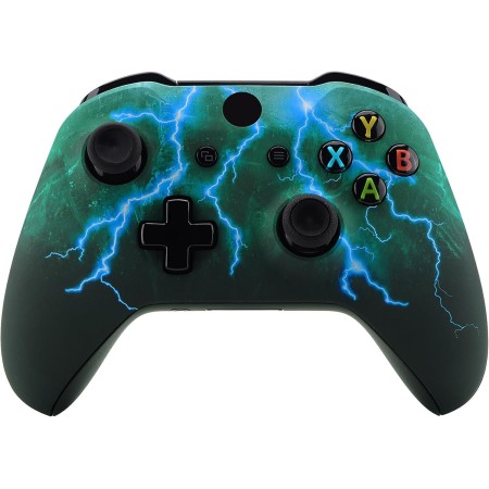 eXtremeRate Carcasa para Xbox One S X Accesorios Funda Delantera Protectora de la Placa Frontal Cubierta Antideslizante para