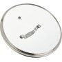 Jamie Oliver by Tefal B89987 Glass Lid 28 cm with Stainless Steel Rim, Steam Outlet Valve, Overflow Protection, Dishwasher Safe,