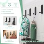 Bosdontek Ganchos Adhesivos Para Pared, 5 Piezas Perchero Adhesivo Colgador Toalla Baño Adhesivo, Percha Adhesiva Sin Taladro