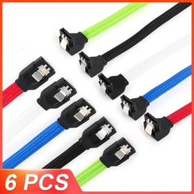 Lecolli-Cable de datos para disco duro SATA 3,0 III, 6 unidades, Sata3