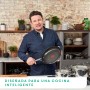 Tefal Jamie Oliver Set of 3 Frying Pans 20/24/28 cm | Induction Safe, Non-Stick, Titanium Coated, Thermo-Signal, PFOA Free,